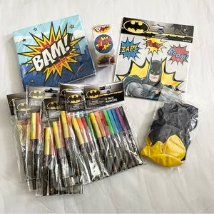 Batman DC comics party pack with stickers, markers, foil balloon…